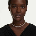 Swarovski Hyperbola necklace Round cut, White, Mixed metal finish