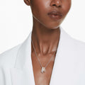 Swarovski Hyperbola pendant Mixed cuts, White, Mixed metal finish