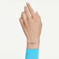 Swarovski Idyllia bangle Mixed cuts, Bee, Multicolored, 18K gold finish