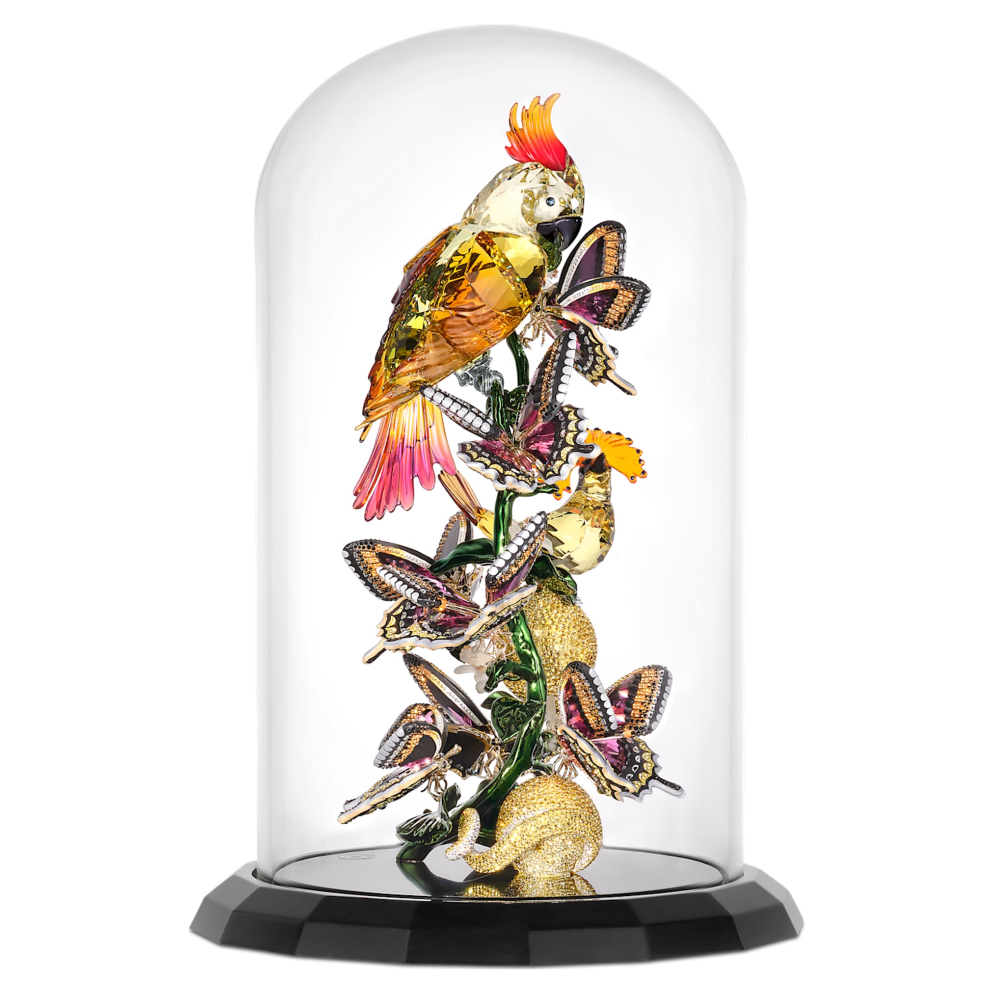 Swarovski Idyllia Birds and Butterflies Bell Jar