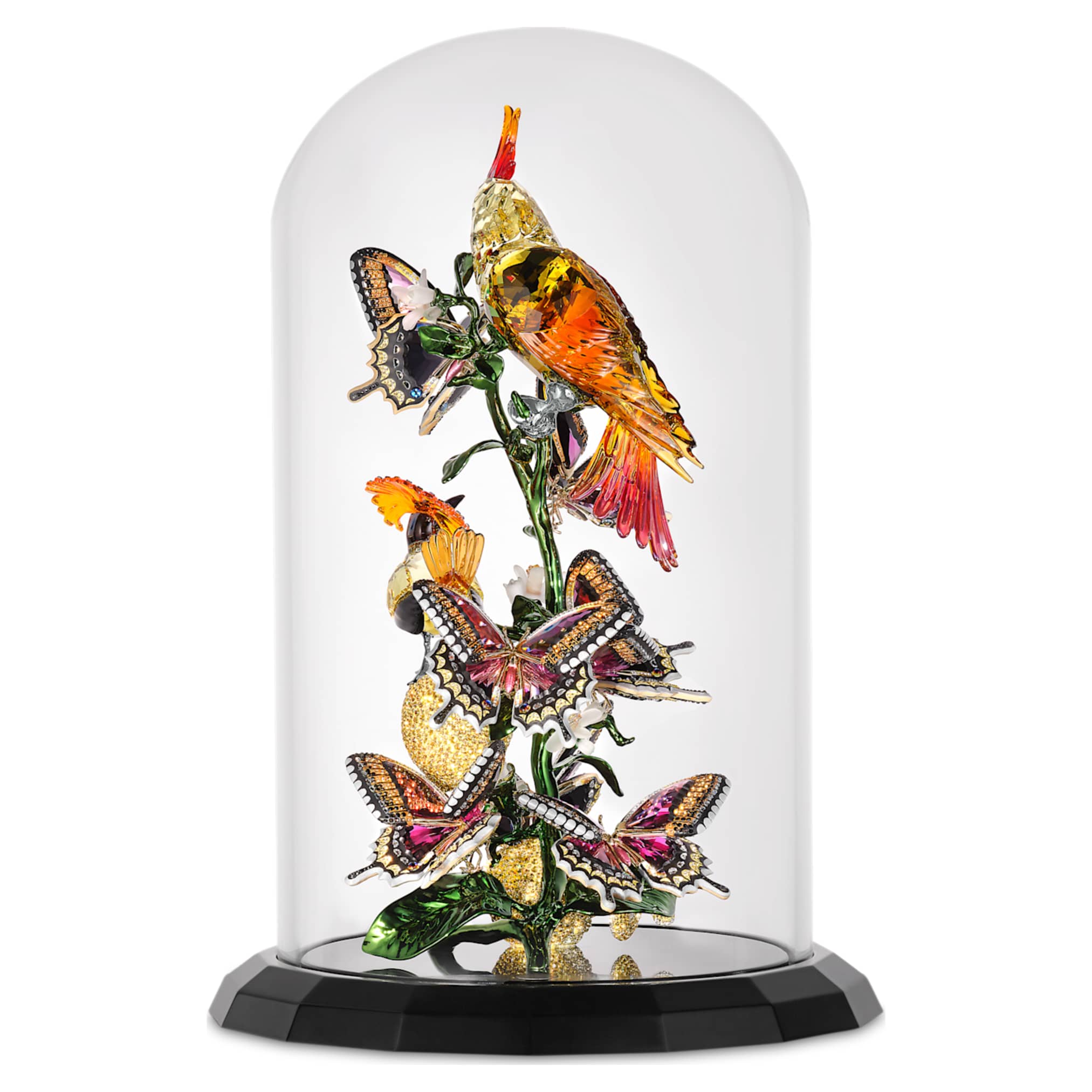 Swarovski Idyllia Birds and Butterflies Bell Jar