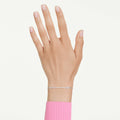 Swarovski Idyllia bracelet Mixed cuts, Arrow, White, Rhodium plated