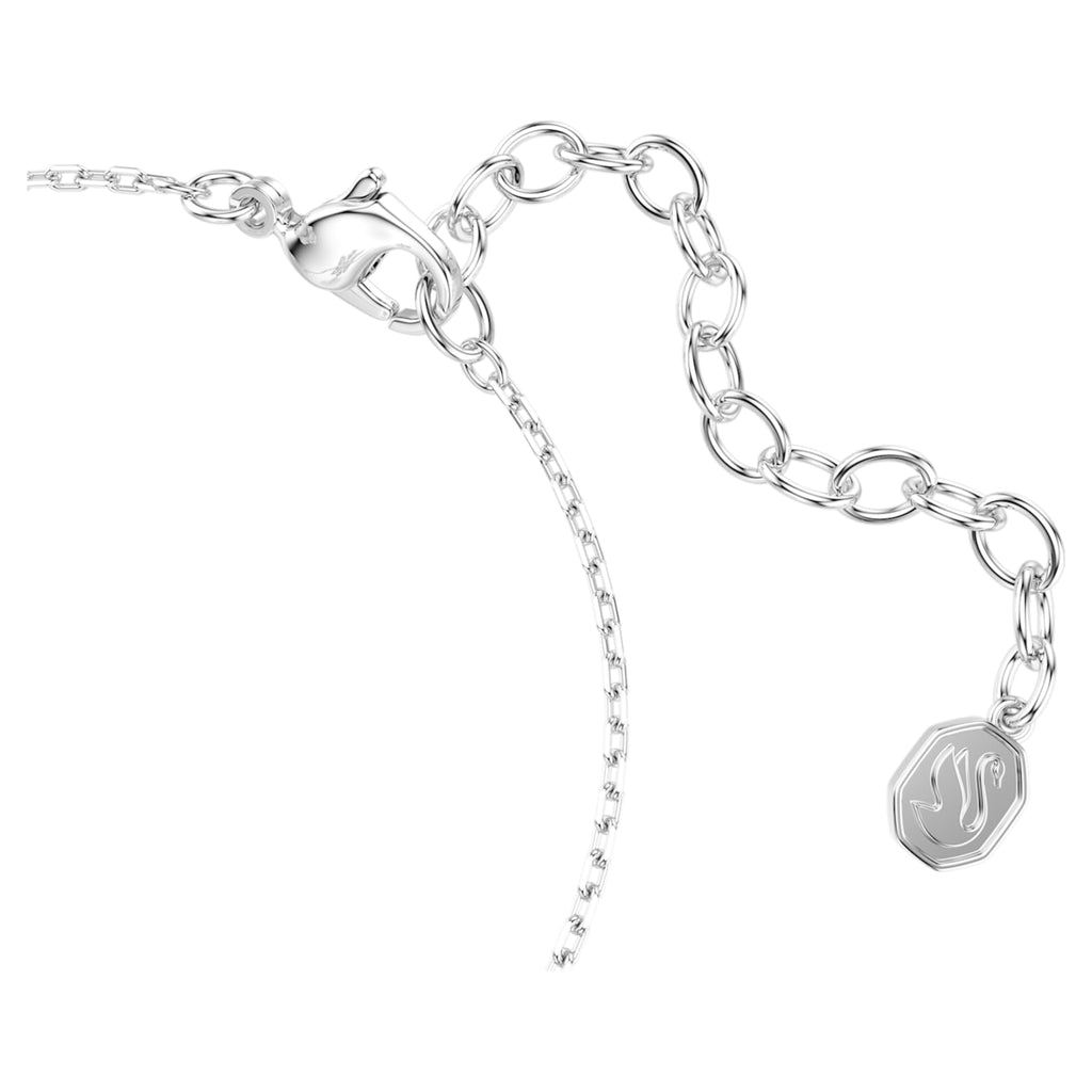 Swarovski Idyllia bracelet Mixed cuts, Snowflake, White, Rhodium plated