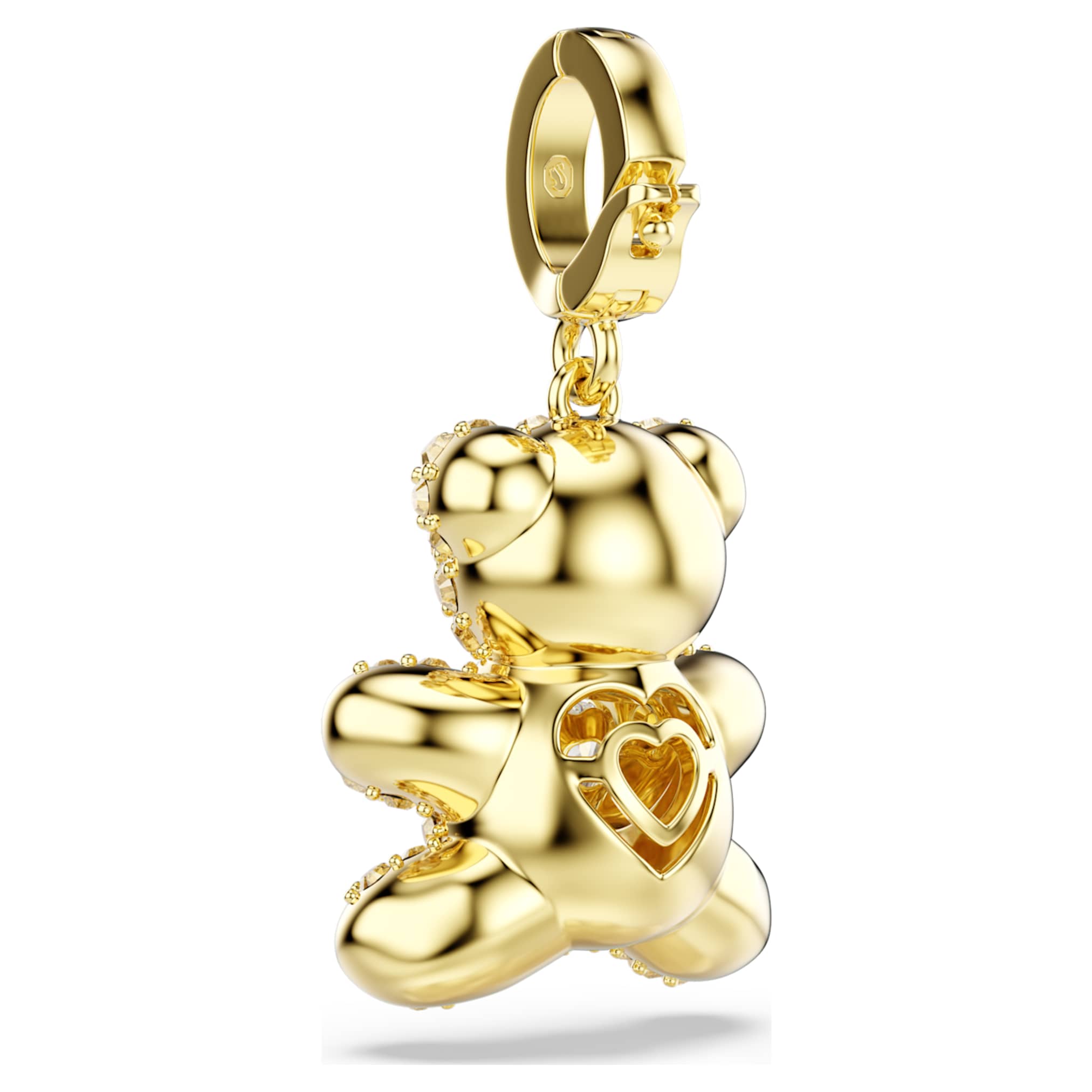 Swarovski Idyllia charm Mixed cuts, Teddy, Gold tone, 18K gold finish