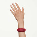Swarovski Idyllia cuff Red, 18K gold finish