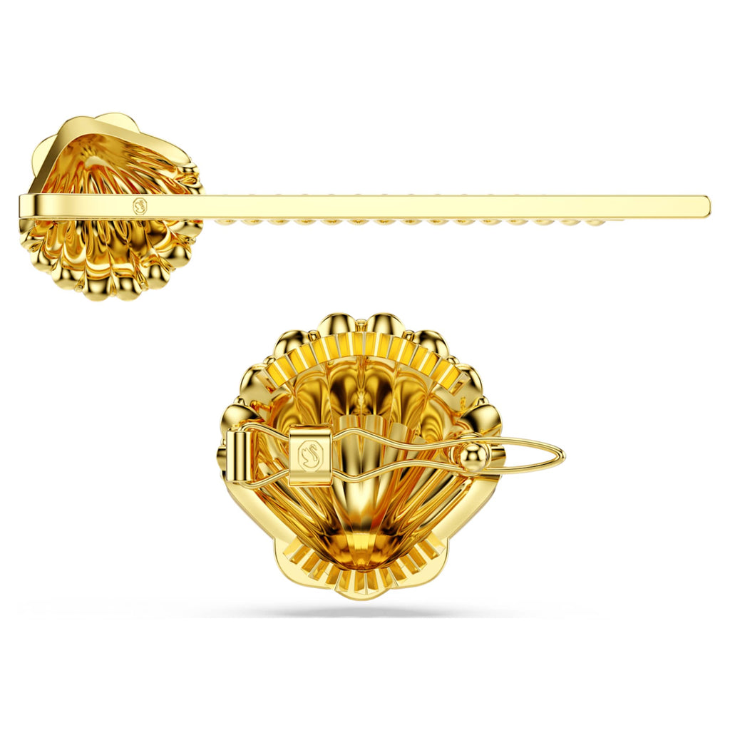 Swarovski Idyllia hair pin Set (2), Shell, White, Mixed metal finish