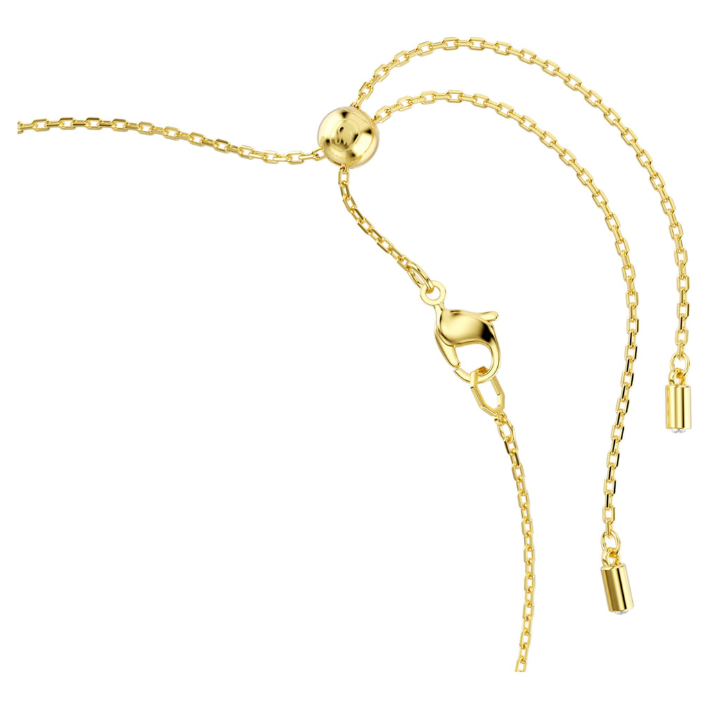 Swarovski Idyllia necklace Crystal pearl, Mixed cuts, Flower, Multicolored, 18K gold finish