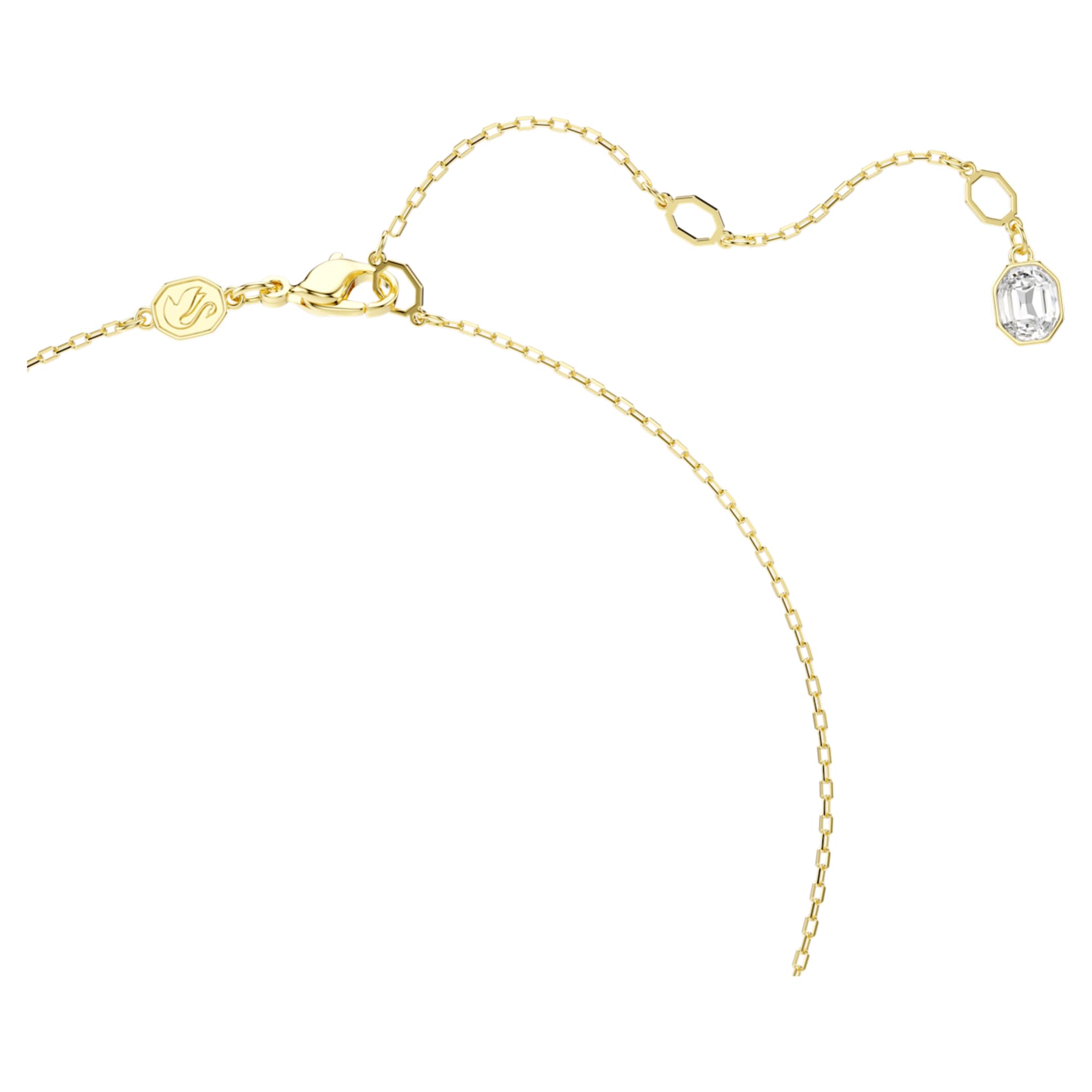 Swarovski Idyllia pendant Mixed cuts, Pavé, Butterfly, Multicolored, 18K gold finish