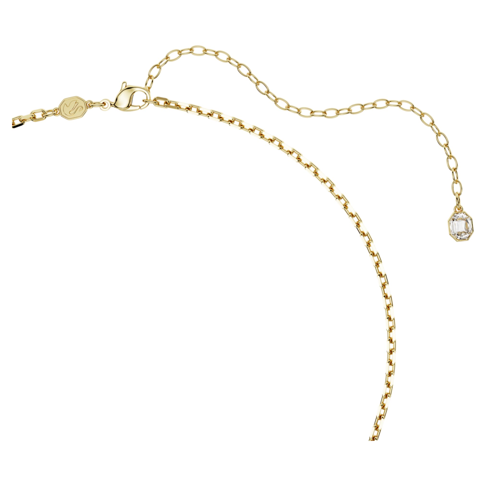 Swarovski Idyllia pendant Mixed cuts, Strawberry, Red, 18K gold finish