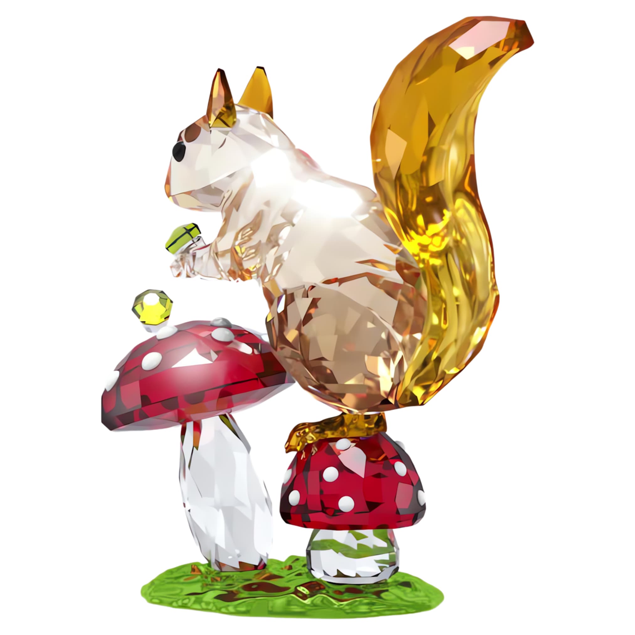 Swarovski Idyllia Squirrel and Mushrooms