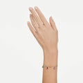 Swarovski Imber bracelet Mixed cuts, Multicolored, 18K gold finish