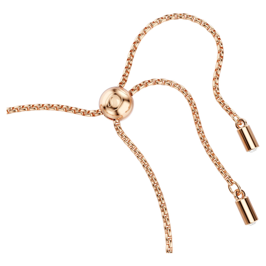 Swarovski Imber bracelet Mixed round cuts, Pink, 18K rose gold finish