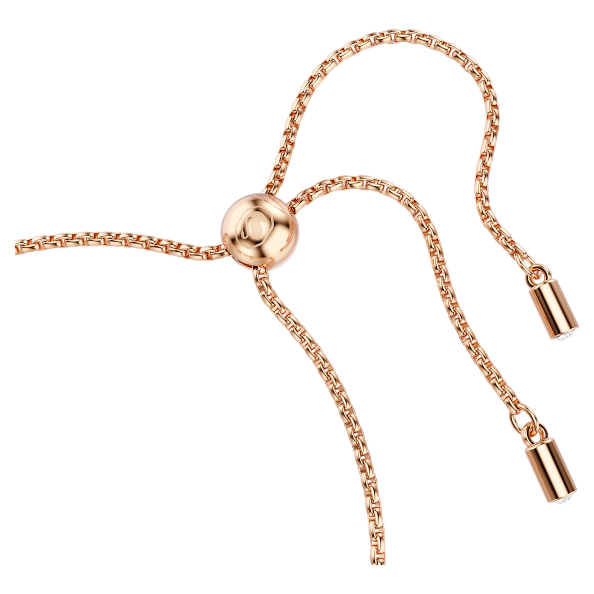 Swarovski Imber bracelet Mixed round cuts, Pink, 18K rose gold finish