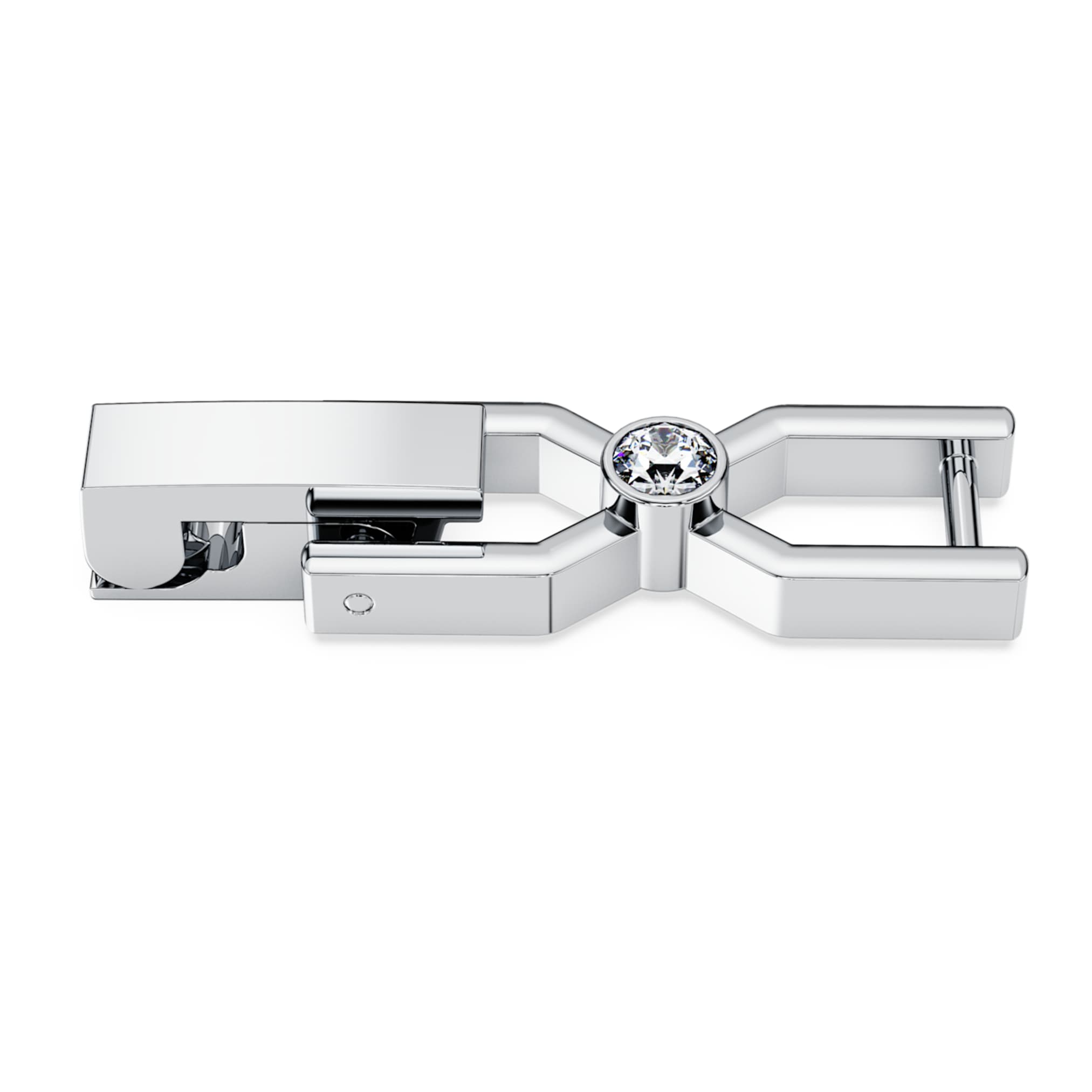 Swarovski Imber Emily Tennis extender Round cut, White, Rhodium plated