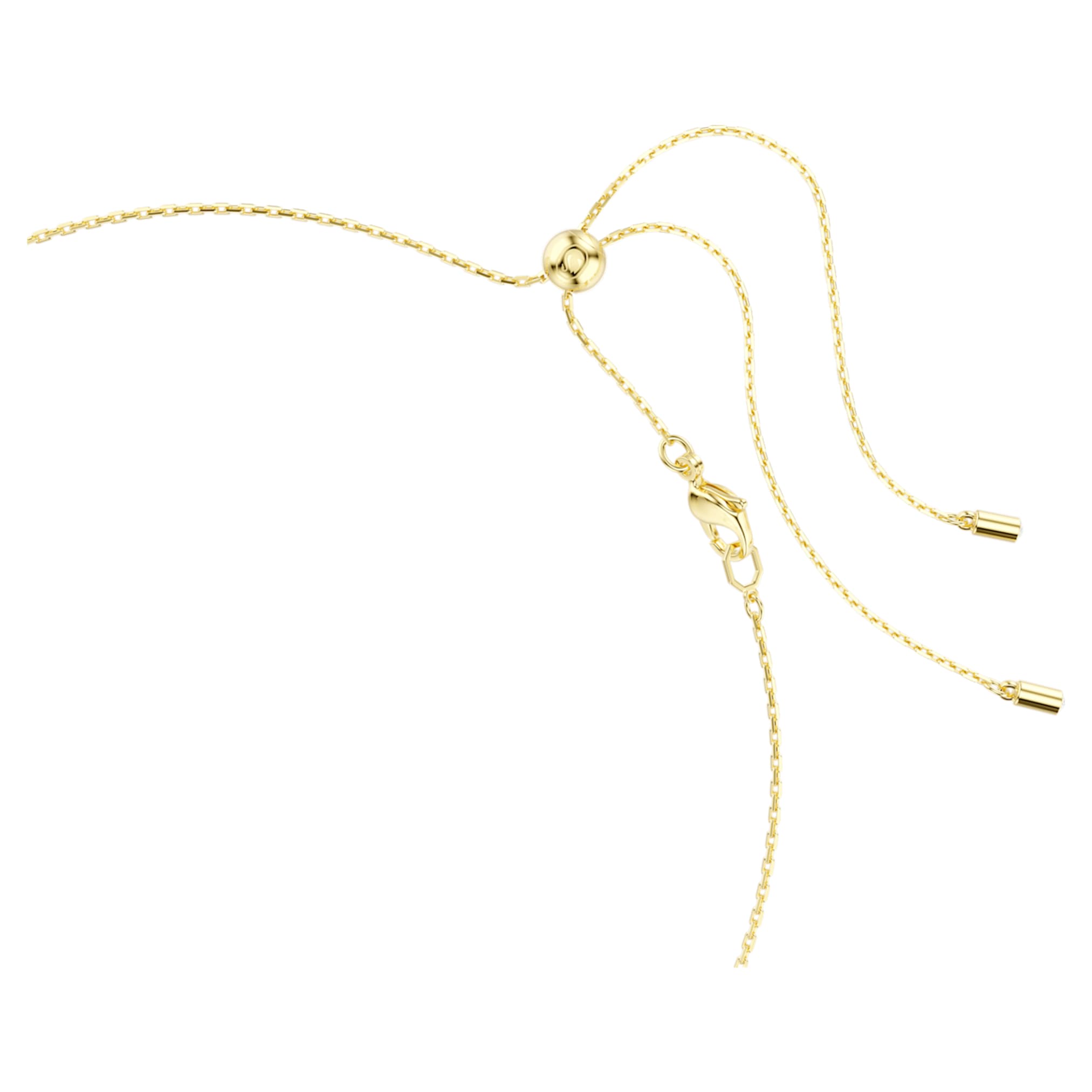 Swarovski Imber necklace Mixed cuts, White, 18K gold finish