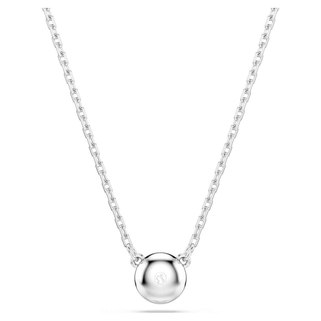 Swarovski Imber pendant Round cut, White, Rhodium plated