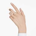 Swarovski Imber ring Mixed round cuts, White, 18K gold finish