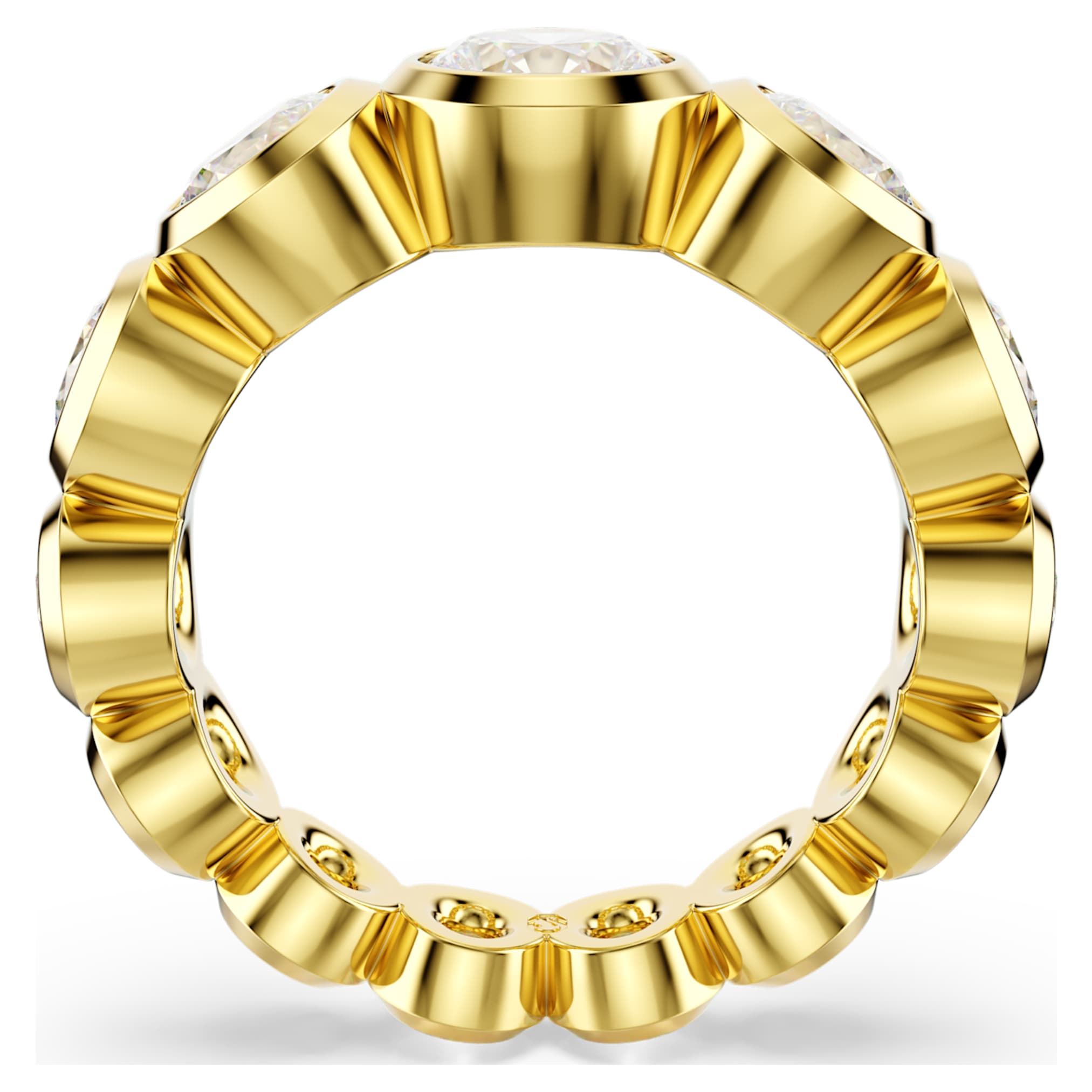Swarovski Imber ring Mixed round cuts, White, 18K gold finish