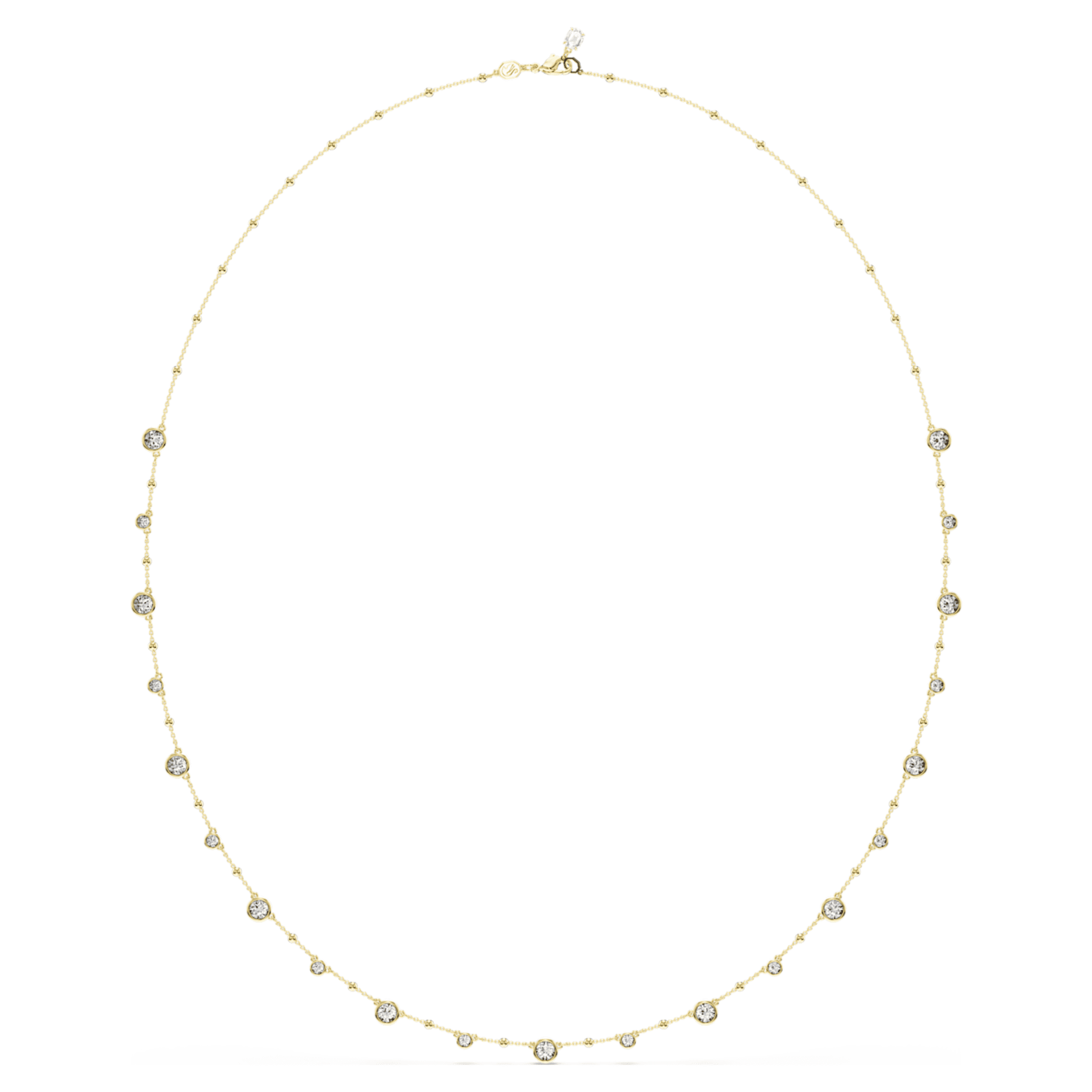 Swarovski Imber strandage Round cut, White, 18K gold finish