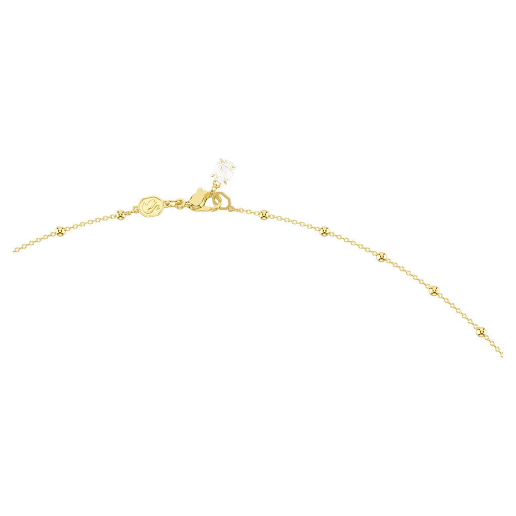 Swarovski Imber strandage Round cut, White, 18K gold finish
