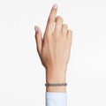 Swarovski Imber Tennis bracelet Round cut, White, Rhodium plated