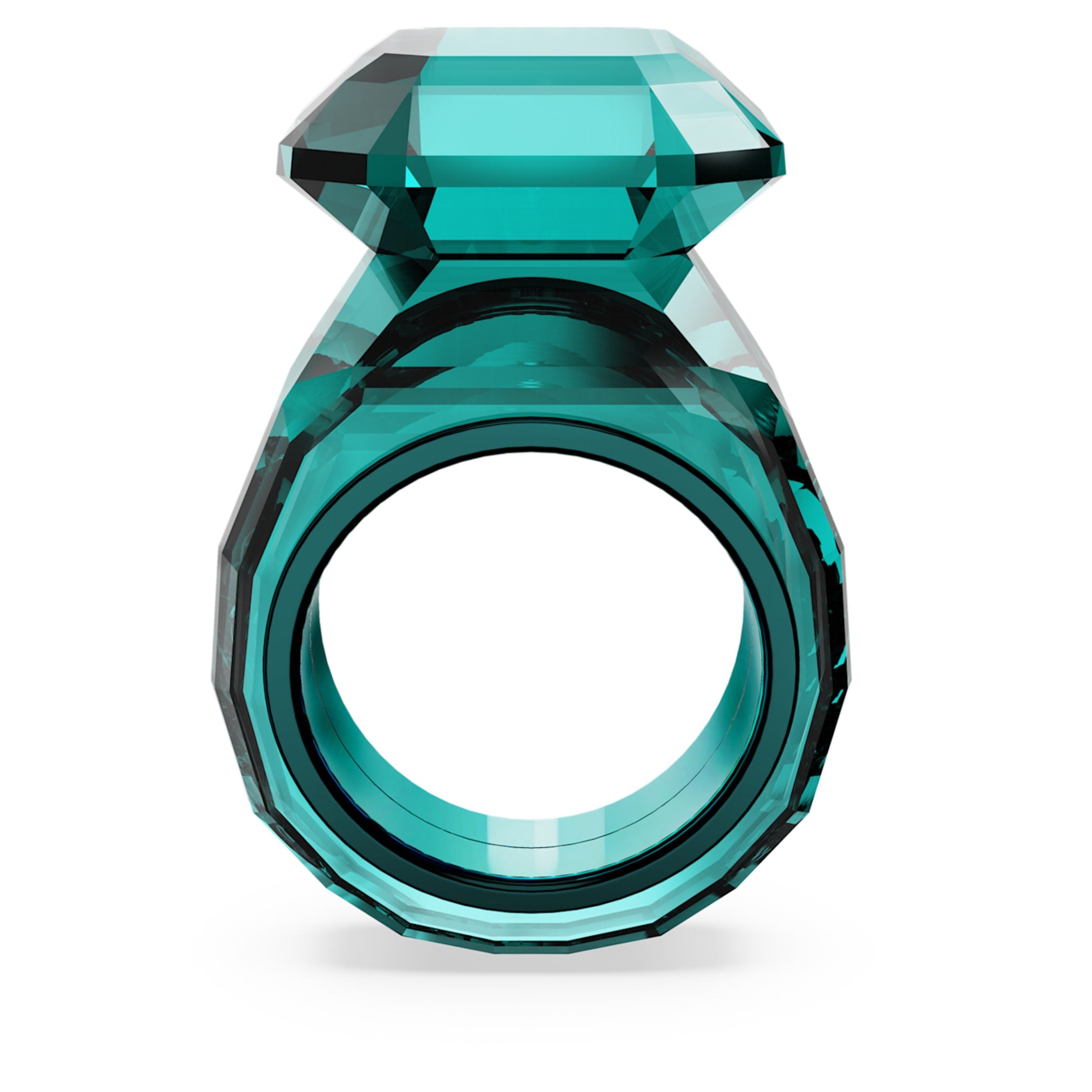 Swarovski Lucent cocktail ring Octagon cut, Green