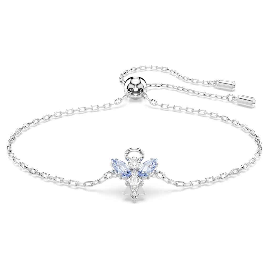 Swarovski Magic bracelet Angel, Blue, Rhodium plated