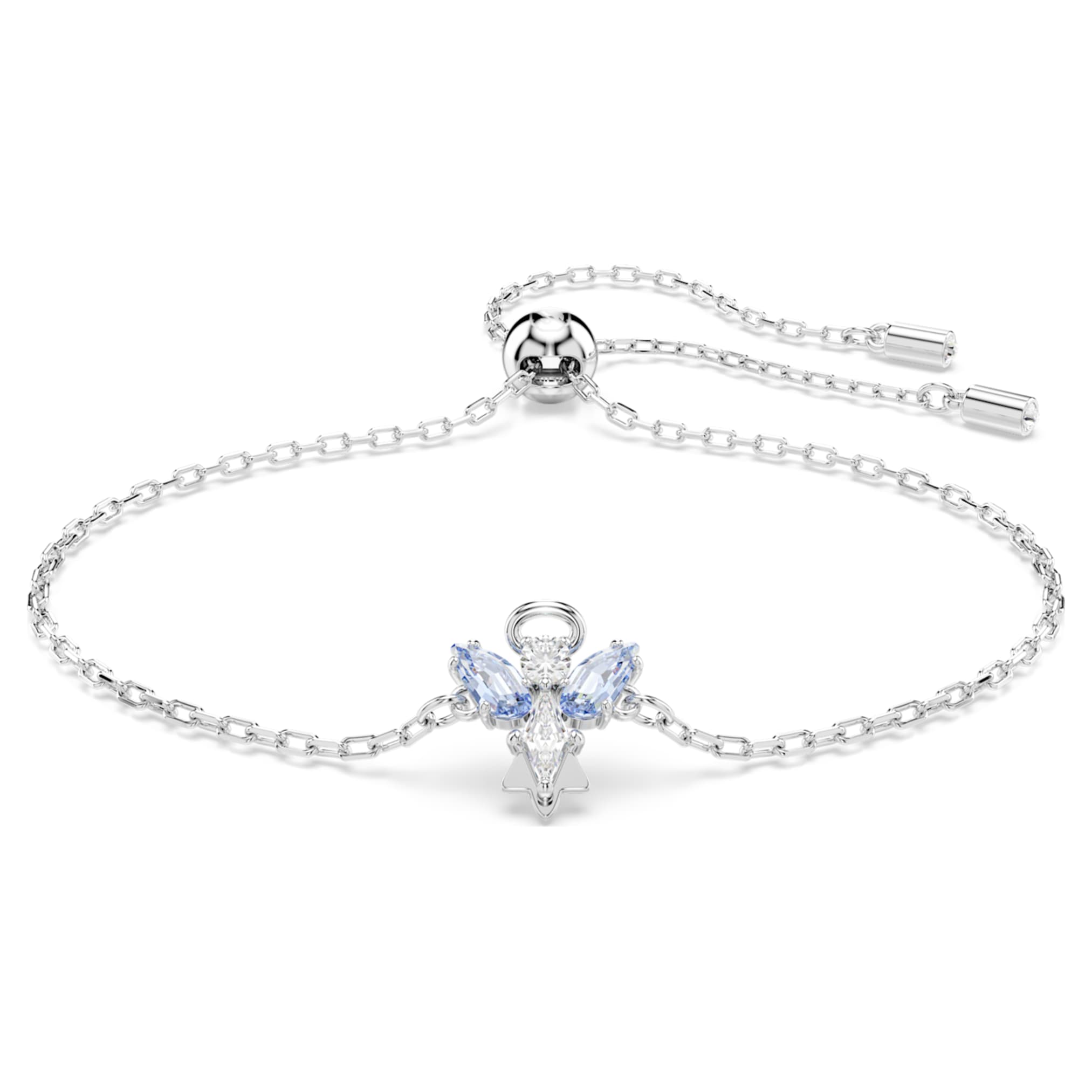 Swarovski Magic bracelet Angel, Blue, Rhodium plated