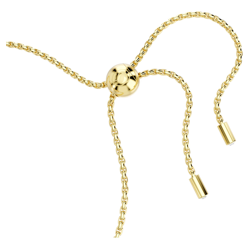 Swarovski Matrix bracelet Pear cut, Pink, 18K gold finish