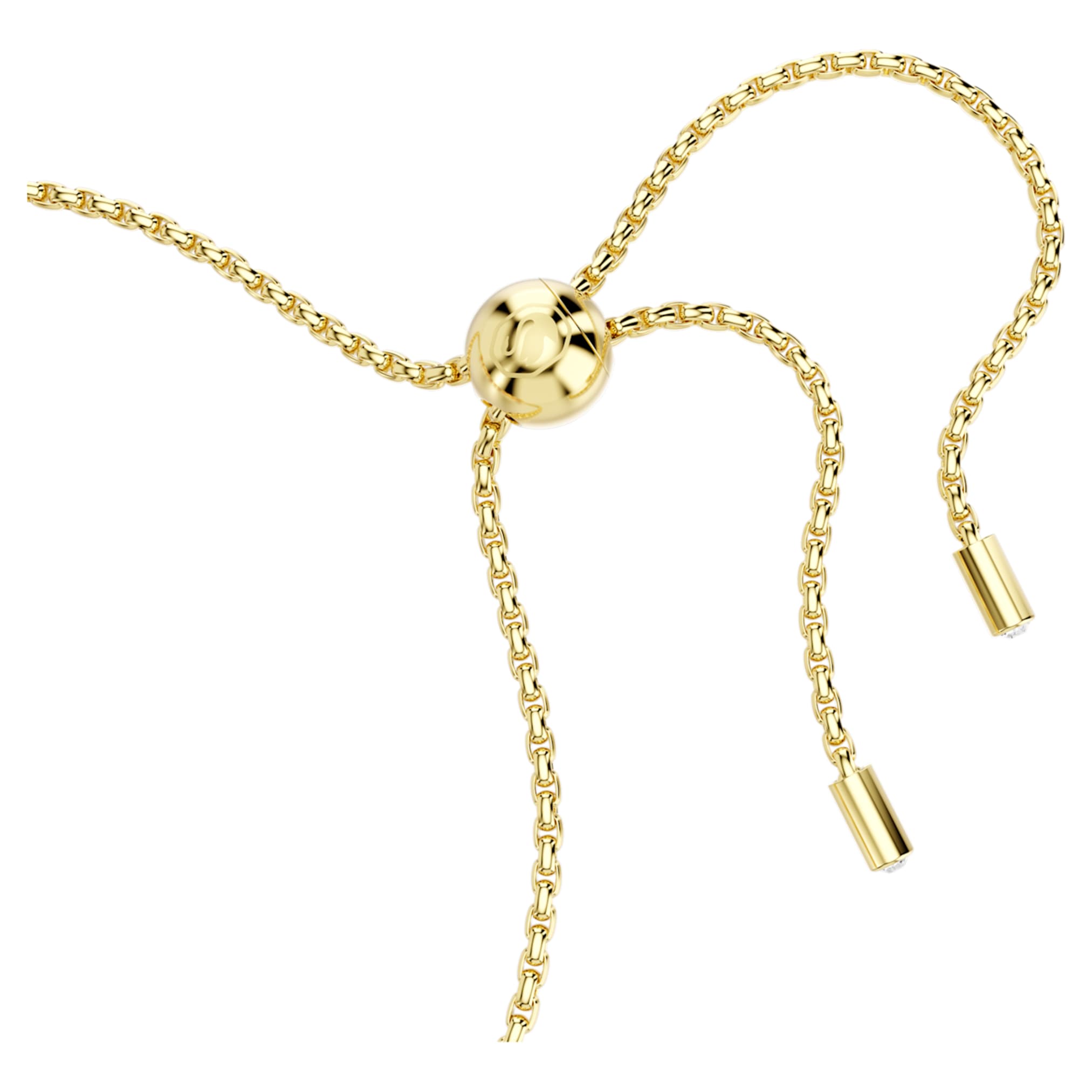 Swarovski Matrix bracelet Pear cut, Pink, 18K gold finish