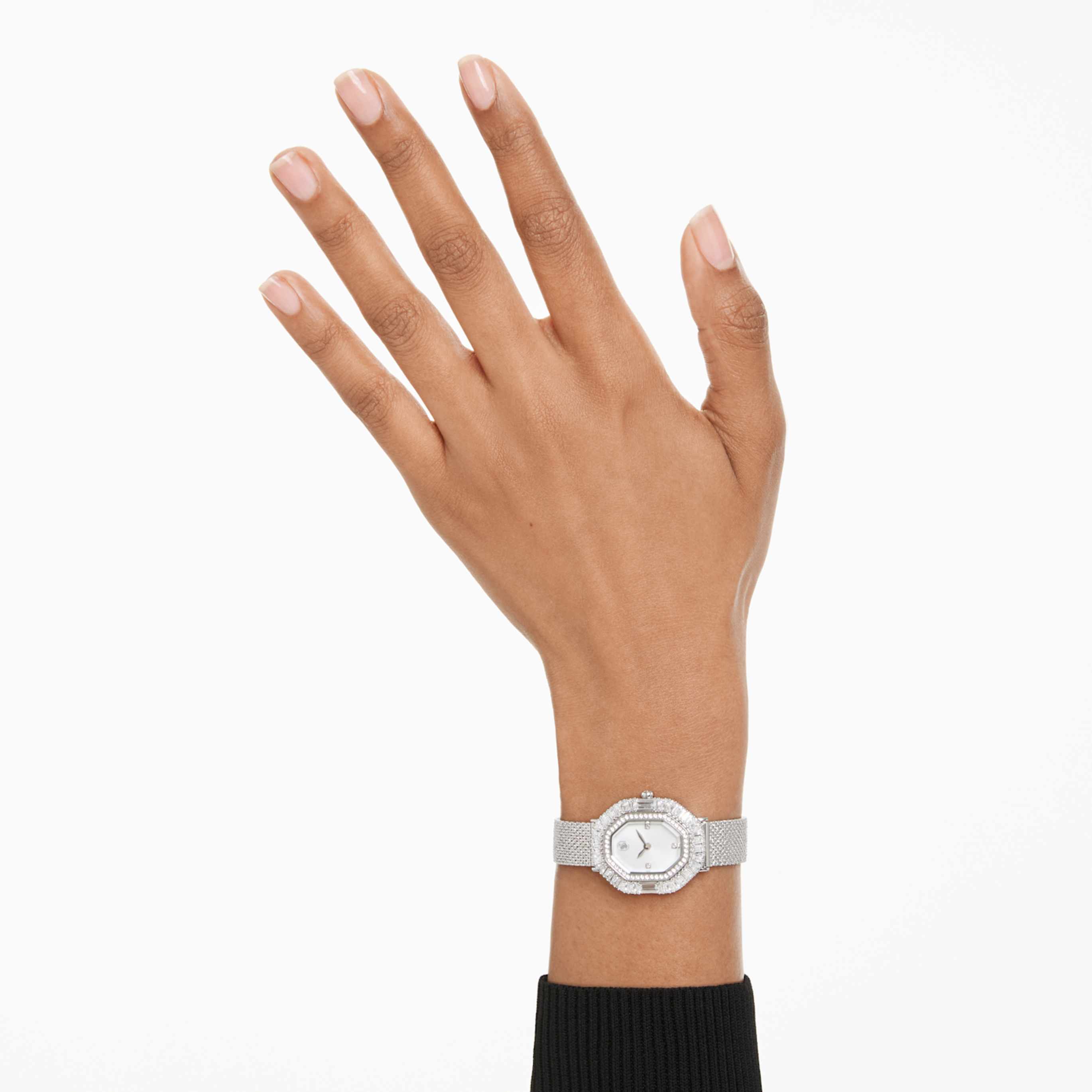 Swarovski Matrix octagon watch Metal bracelet, Rose gold tone, Rose gold-tone finish