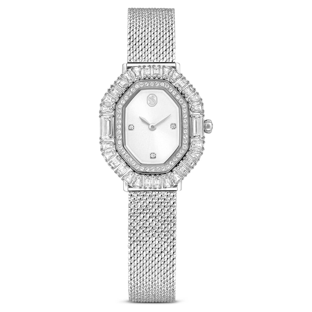Swarovski Matrix octagon watch Metal bracelet, Silver tone, Stainless steel