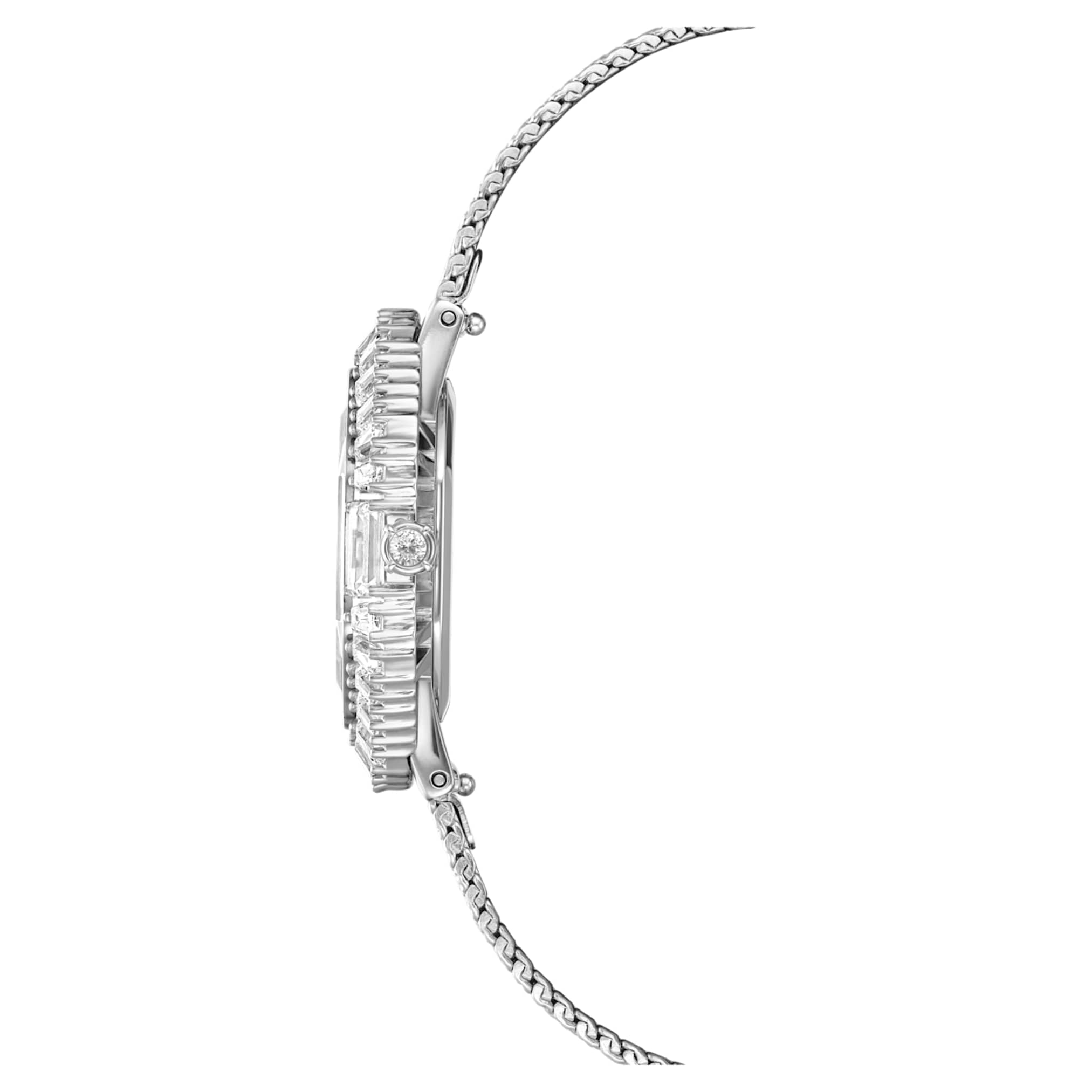 Swarovski Matrix octagon watch Metal bracelet, Silver tone, Stainless steel