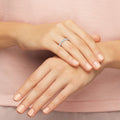 Swarovski Matrix ring White, 18K rose gold finish