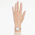 Swarovski Matrix tennis 7-link watch Swiss Made, Metal bracelet, Silver tone, Stainless steel