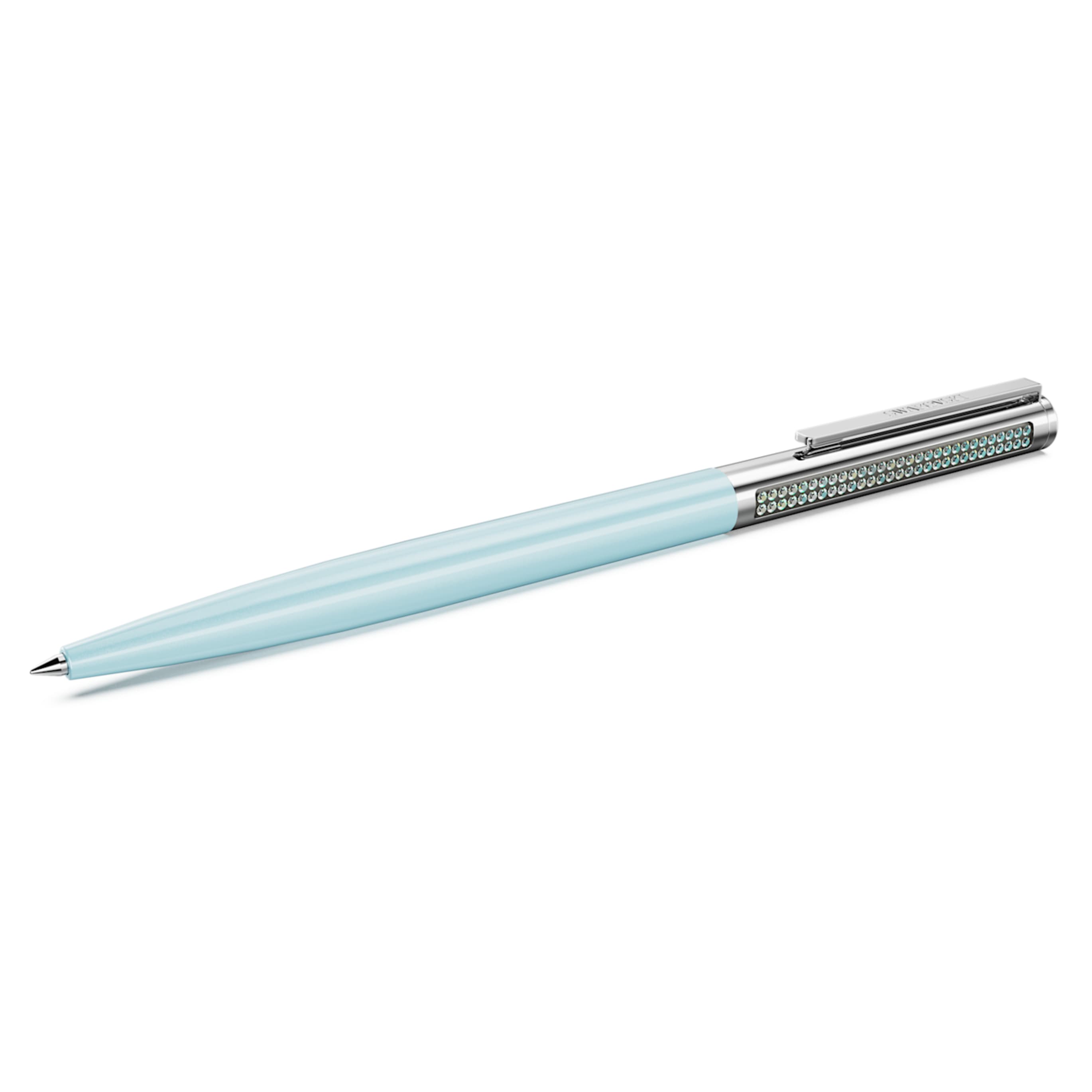Swarovski Matrix Tennis ballpoint pen Blue, Chrome plated