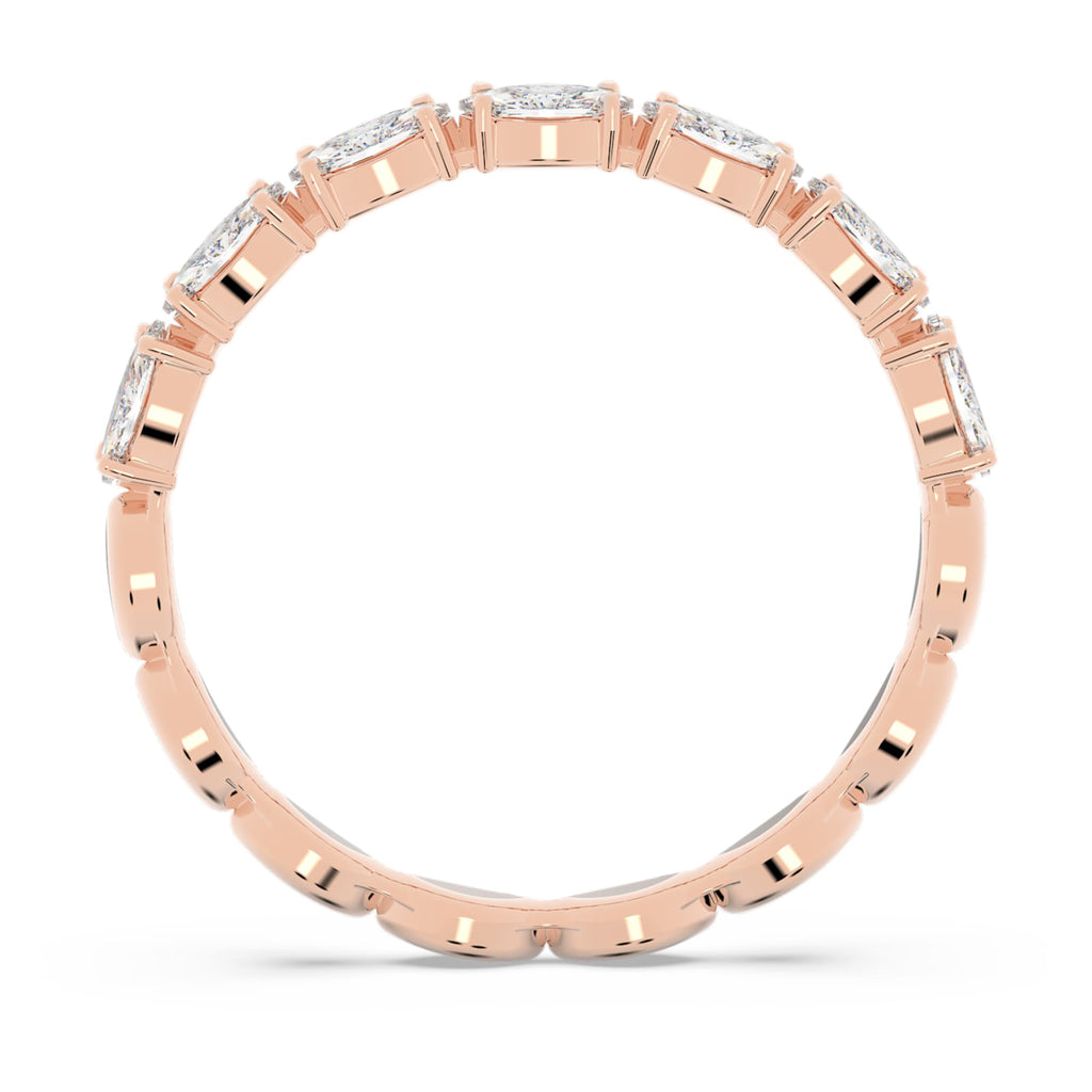 Swarovski Matrix Vittore ring Marquise cut, White, 18K rose gold finish