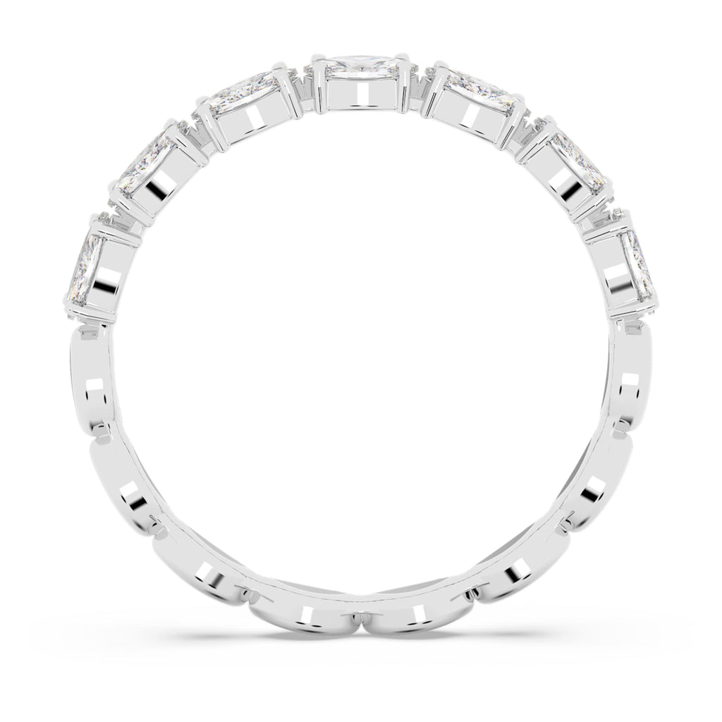 Swarovski Matrix Vittore ring Marquise cut, White, Rhodium plated