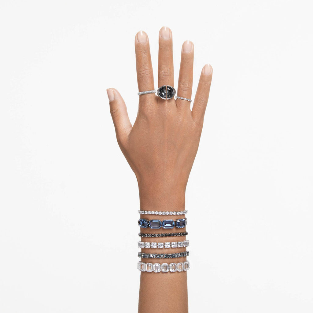 Swarovski Matrix Vittore ring Marquise cut, White, Rhodium plated