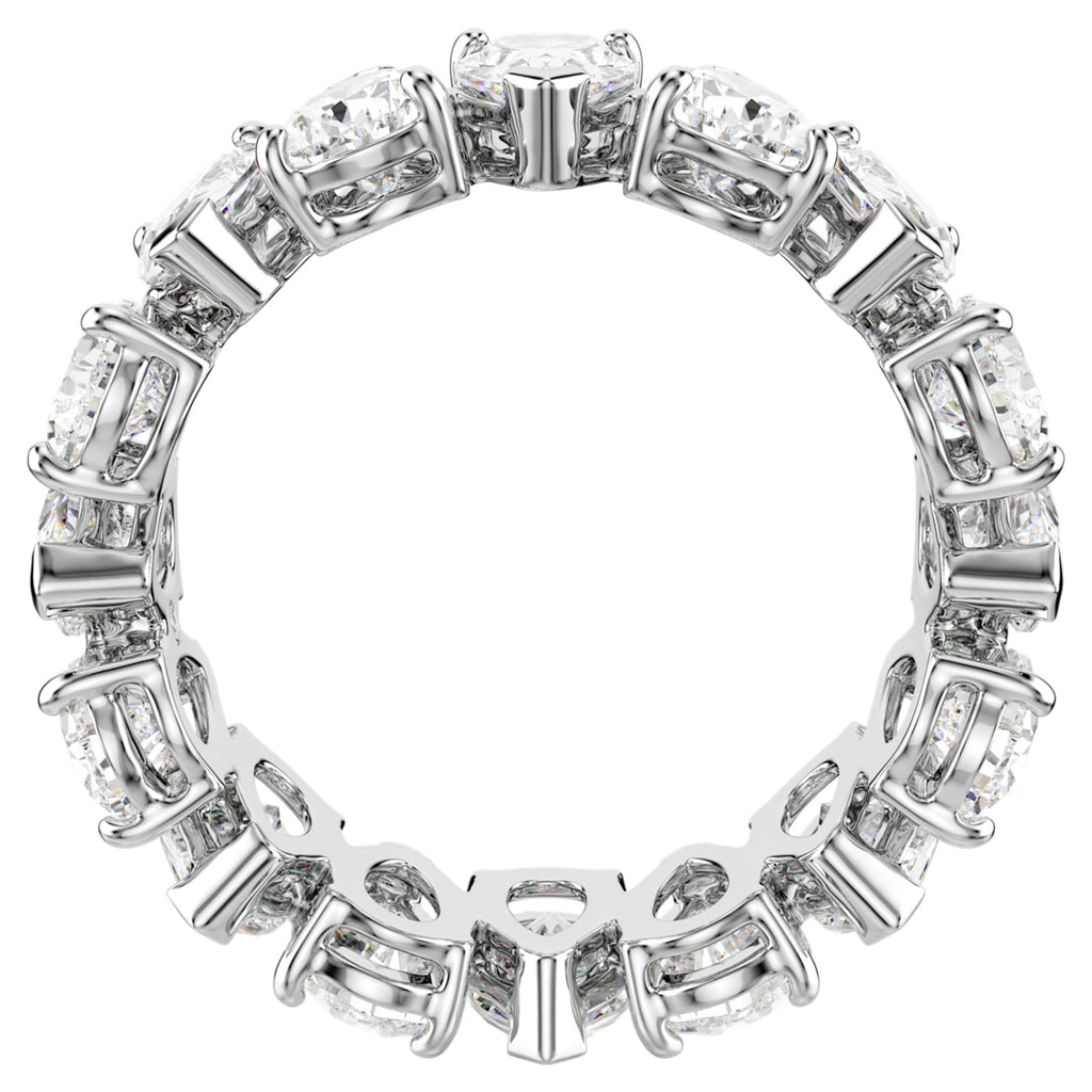 Swarovski Matrix Vittore ring Pear cut, White, Silver-tone finish