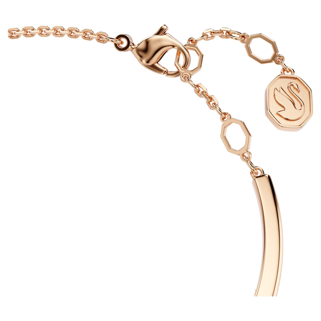 Swarovski Mesmera bangle Mixed cuts, White, 18K rose gold finish