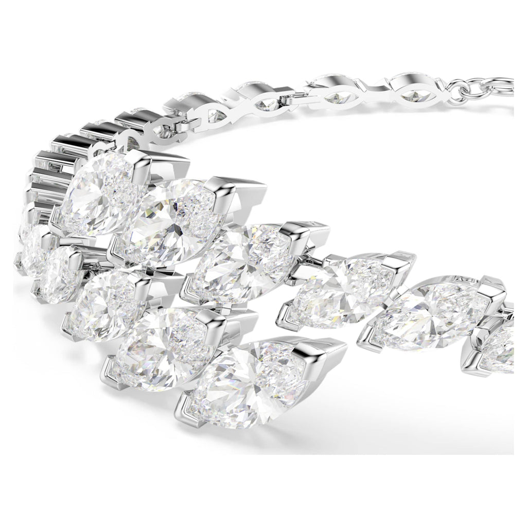 Swarovski Mesmera bracelet Marquise cut, White, Rhodium plated