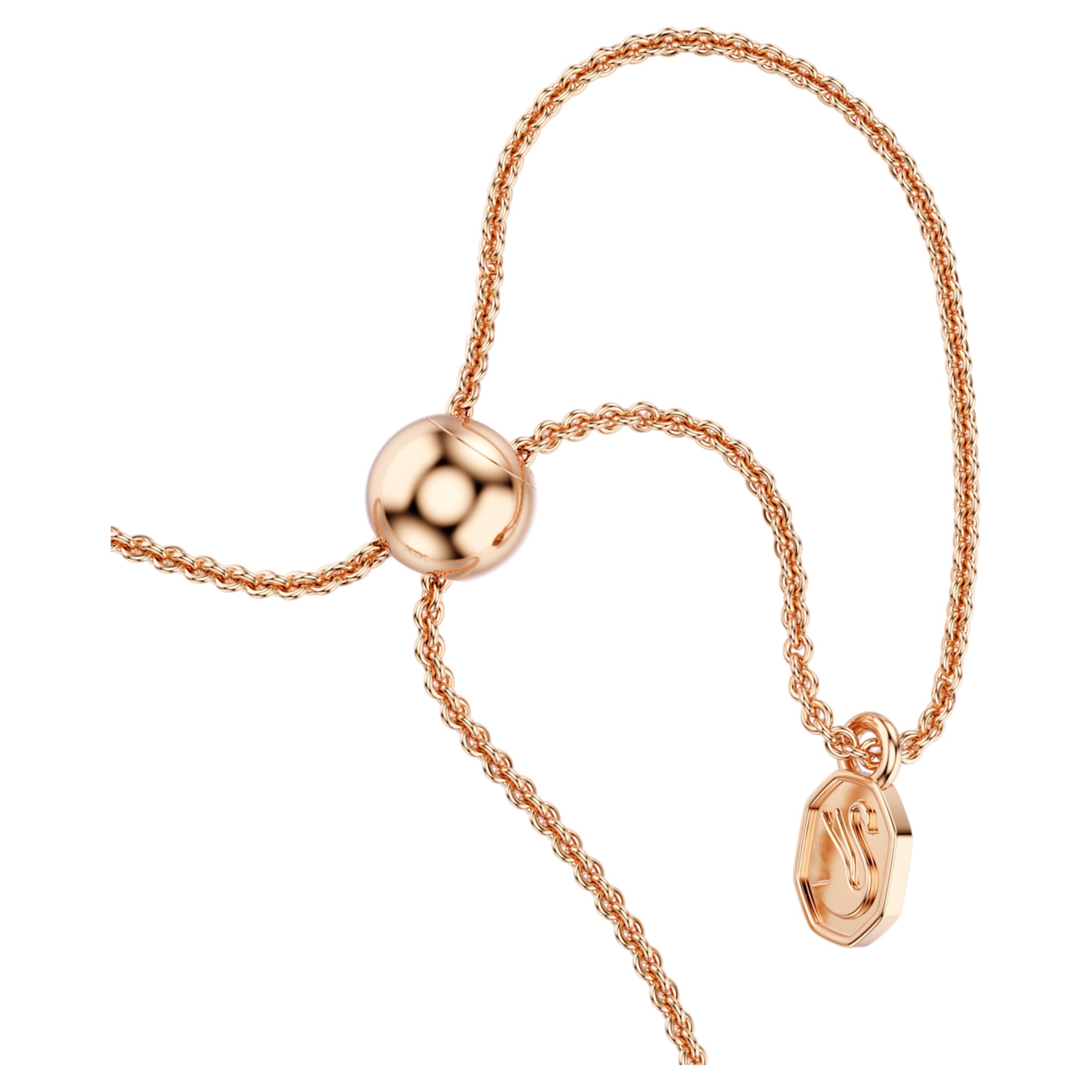 Swarovski Mesmera bracelet Mixed cuts, White, 18K rose gold finish