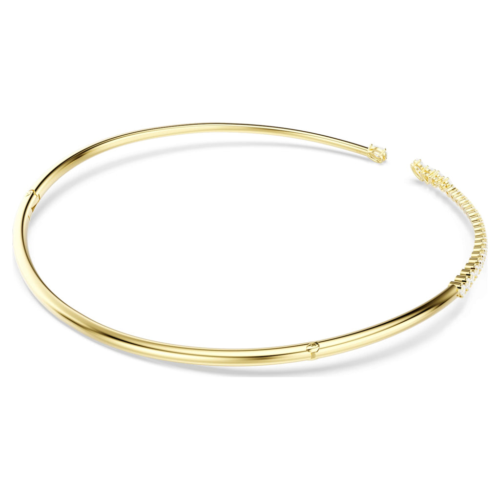 Swarovski Mesmera choker Mixed cuts, White, 18K gold finish