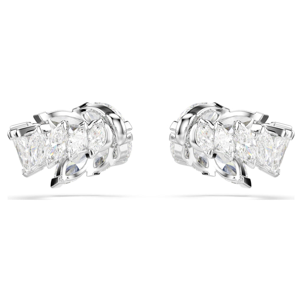 Swarovski Mesmera ear cuffs Marquise cut, White, Rhodium plated