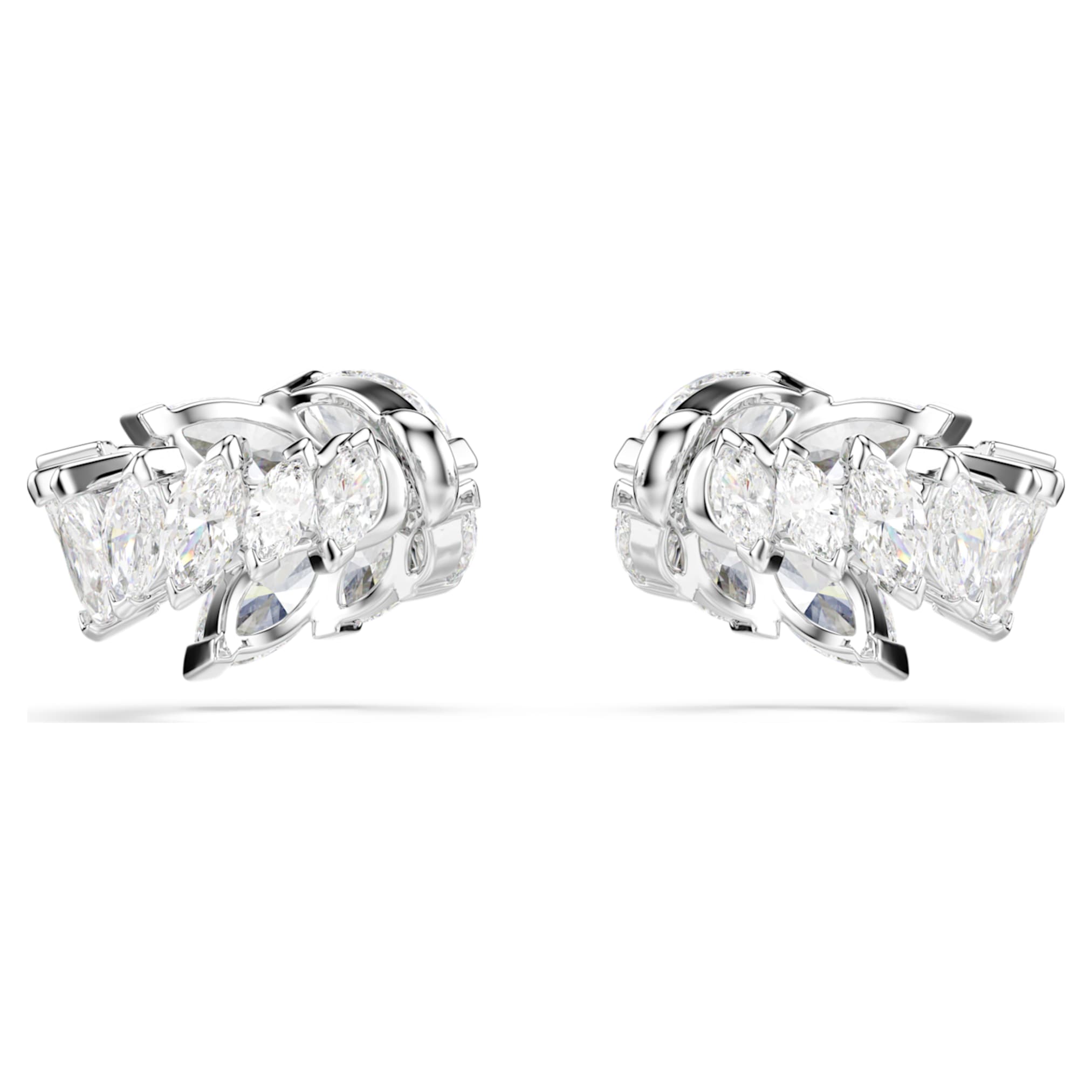 Swarovski Mesmera ear cuffs Marquise cut, White, Rhodium plated