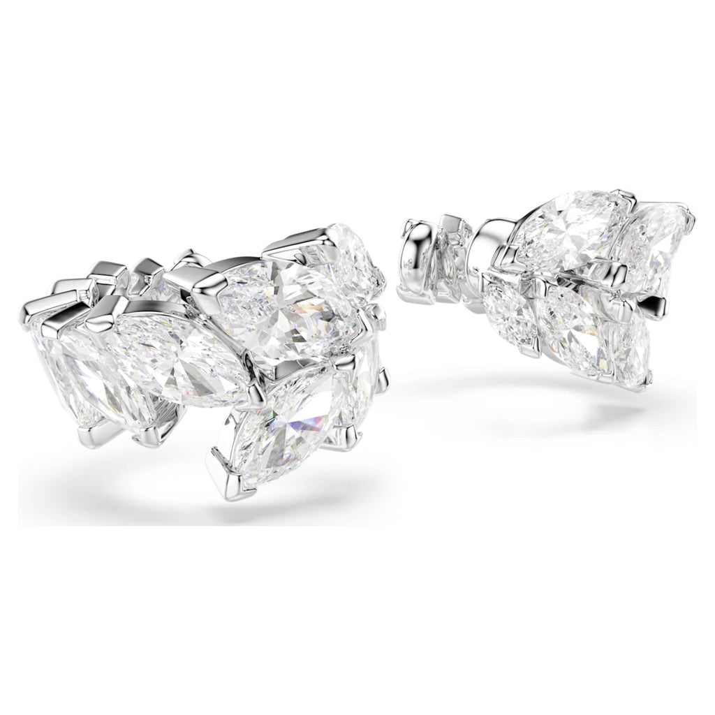 Swarovski Mesmera ear cuffs Marquise cut, White, Rhodium plated