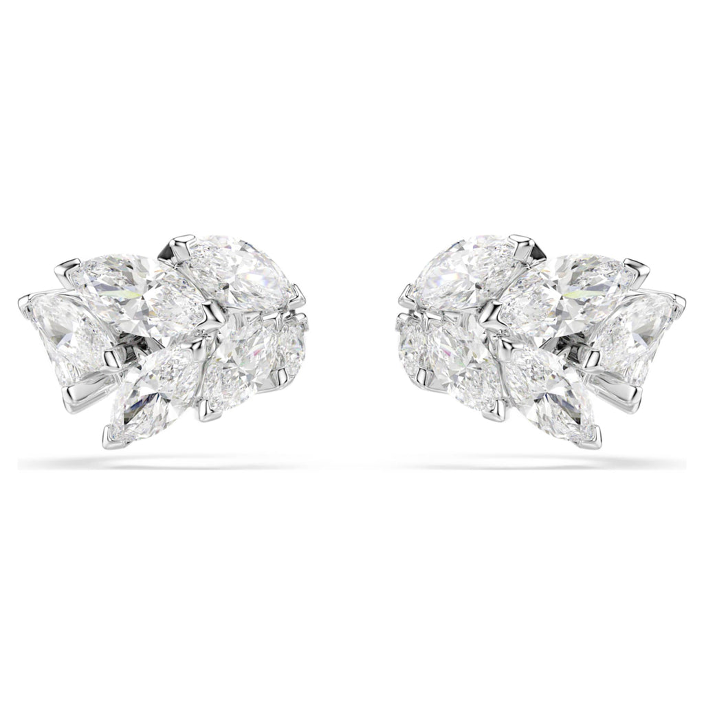 Swarovski Mesmera ear cuffs Marquise cut, White, Rhodium plated