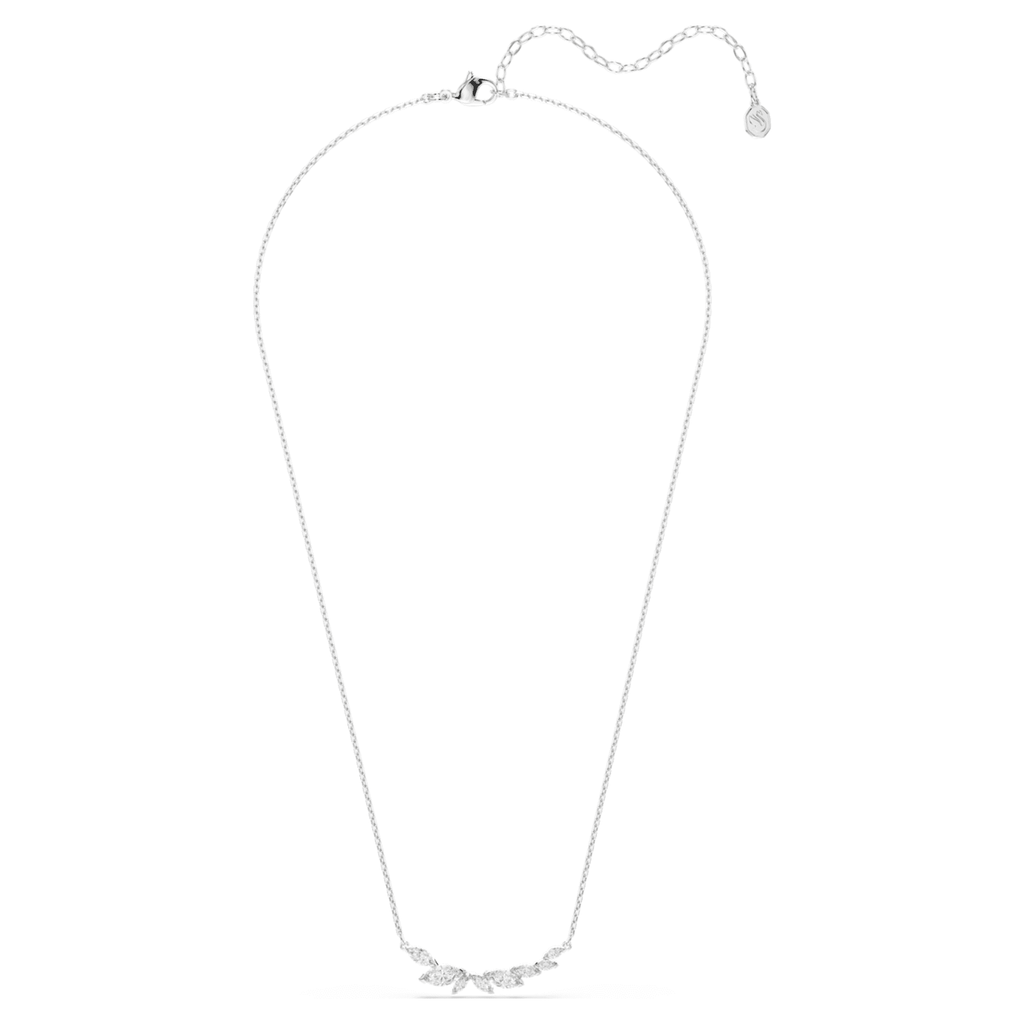 Swarovski Mesmera necklace Marquise cut, White, Rhodium plated