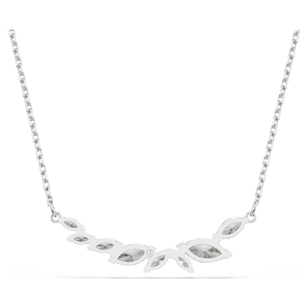 Swarovski Mesmera necklace Marquise cut, White, Rhodium plated